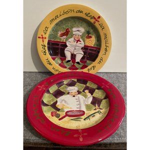 Certified International Jennifer Brinley Designed Chef Salad Plates    # 1357